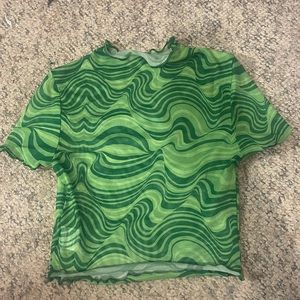 Wavy Design Shein XS (2) see through shirt
